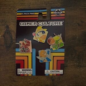 Gamer Culture 4-Pack Pins